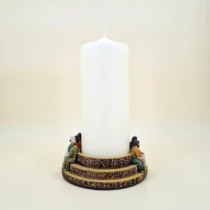 Letztes Abendmahl Kerzenhalter SET mit Kerze 20 cm