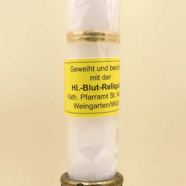 Stabkerze Heilig Blut geweiht
