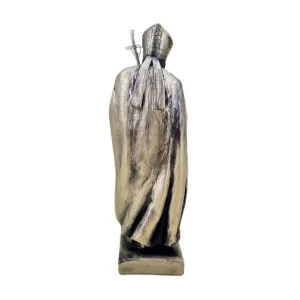 Heiliger Papst Johannes Paul II bronzefarben 17 cm