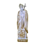 Heiliger Papst Johannes Paul II weissgold 17 cm