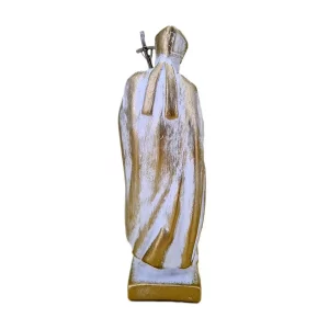 Heiliger Papst Johannes Paul II weissgold 17 cm