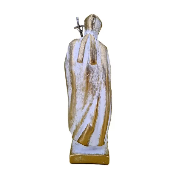 Heiliger Papst Johannes Paul II weissgold 17 cm