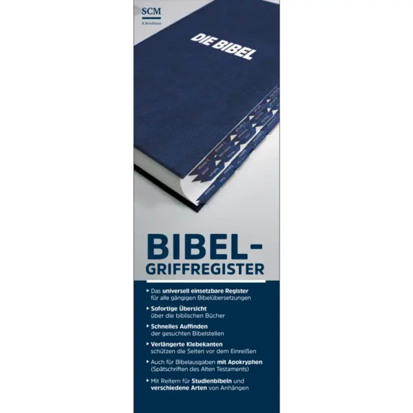Bibel Griffregister blau