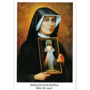 Gebetsfaltblatt Heilige Faustina
