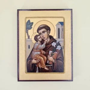 Ikone Heiliger Antonius von Padua 18 cm
