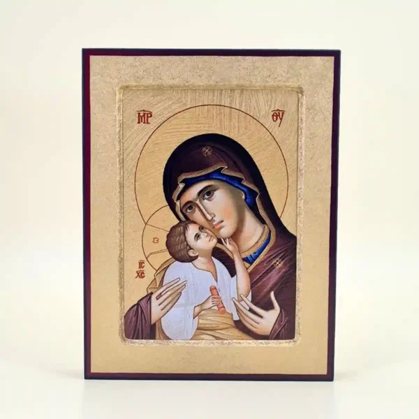 Ikone Muttergottes mit Kind 18 cm