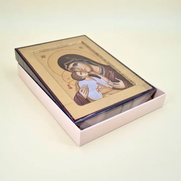 Ikone Muttergottes mit Kind 18 cm