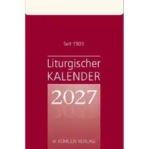 Liturgischer Kalenderblock 2027 Großdruck