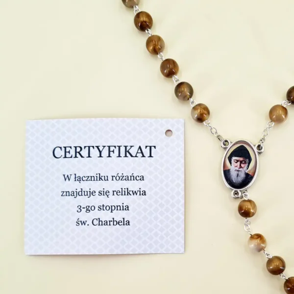 Reliquienrosenkranz Heiliger Charbel
