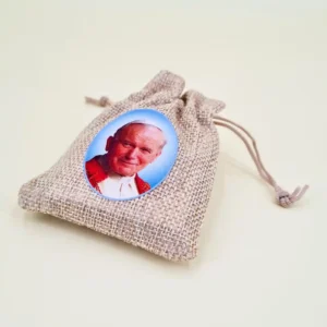 Reliquienrosenkranz Papst Johannes Paul II. blau