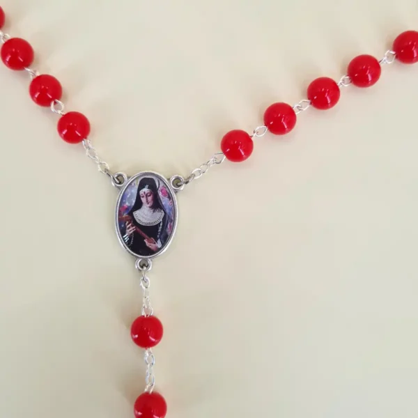 Reliquienrosenkranz Heilige Rita von Cascia