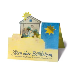 Stern über Bethlehem Bastelkarte