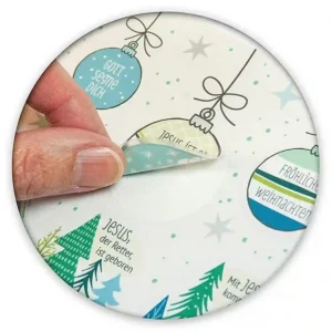 Frohe Weihnachten – Karte mit Stickern