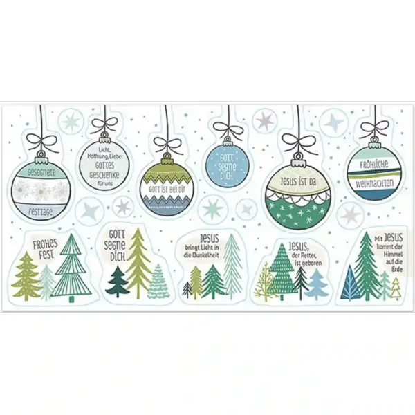 Frohe Weihnachten – Karte mit Stickern