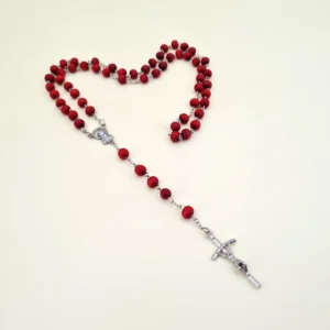 Rosenkranz mit Rosenduft in Rot