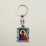 Schwarze Madonna | Heiliger Christophorus | Schlüsselanhänger Silber