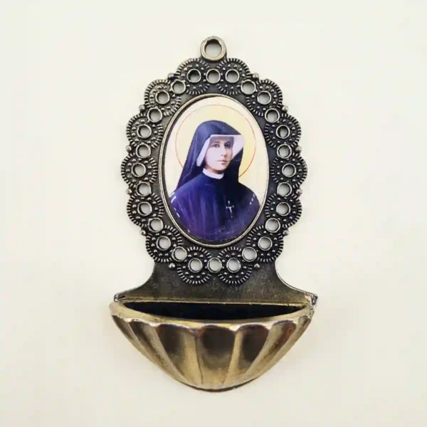Weihwasserbecken heilige Schwester Faustina 9 cm Weihwasserbecken heilige Schwester Faustina 9 cm