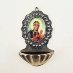 Weihwasserbecken Schwarze Madonna aus Tschenstochau 9 cm